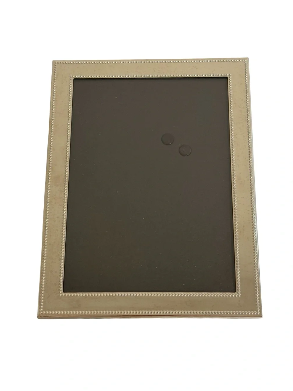 W Home 5x7 inch Silver Tone Beaded Picture Frame